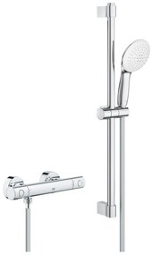 Grohe Grohtherm 800 Cosmopolitan - Sprchový set s termostatom na stenu, 2 prúdy, chrómová, 34768001