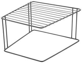 Čierna prídavná polica do kuchynskej skrinky Metaltex Boxe Lava
