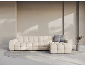 Béžová rohová pohovka (pravý roh/s leňoškou) Kendal – Micadoni