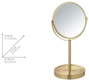 WENKO 26061100 - Zrkadlo ALATA 18,5x35 cm zlaté