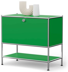 Kovová odkladacia skrinka »CN3« s výklopným priečinkom, zelená
