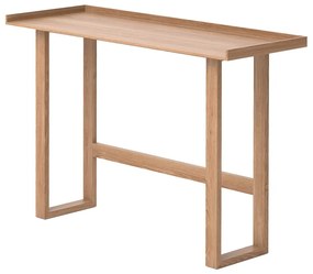 Písací stôl z masívneho dubového dreva Wireworks Slim