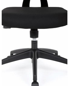 Kancelárska ergonomická stolička GRANT - sieť, látka, čierna
