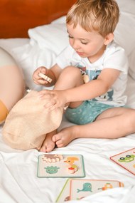 Drevené pexeso na senzorické vnímanie a priraďovanie