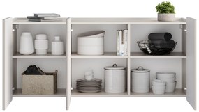 Závesná komoda Malmi 150 cm - kašmírová / zlatá