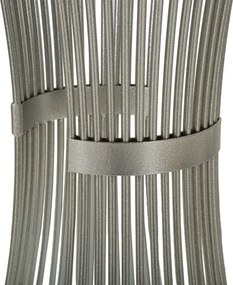 Odkladací stolík Funnel 50 cm strieborná/mramor