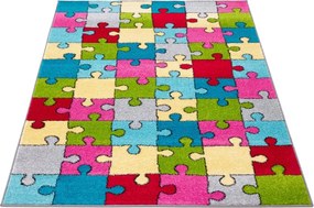 Koberec Agnella Funky Top Super Puzzle žltý