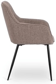 PROXIMA.store - Čalúnená jedálenska stolička MALAGA FARBA: sivá