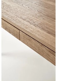 Konferenčný stolík TULUZA 41x120 cm zlatý orech/čierna