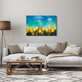 Obraz žltých tulipánov (90x60 cm)
