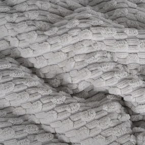 Svetlosivý prešívaný pléd 180x260 cm – Ixia