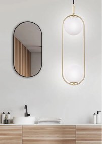 Candellux Mosadzný závesný luster Cordel pre žiarovku 2x G9 32-73464