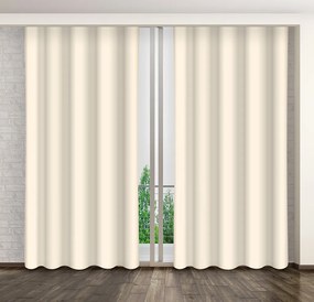 Dekorstudio Jednofarebný záves na kolieskach krémový ZKMA-005 Varianta: Výška závesu: 250 cm