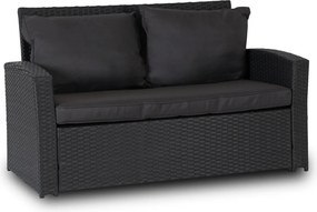 Záhradný nábytok Floryda z umelého ratanu tmavosivý