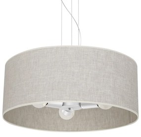 Závesné svietidlo Lino, 1x ľanové tienidlo, (fi 50cm), w