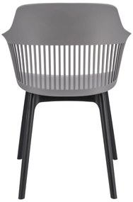 Dekorstudio Plastová záhradná stolička CORNIDO sivá