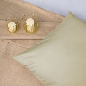 SATÉNOVÉ OBLIEČKY SATINLOVE CLASSIC 180X200 CM, 2KS 70X80 CM KRÉMOVÉ