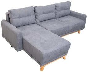 AKCIA Svetlosivá rohová sedacia súprava ORANGE, obojstranná II. akosť