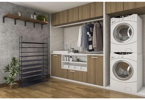 Stojan na topánky Mela - 50 párov - čierny