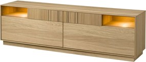 TV stolek s LED osvětlením Join 180 cm dub přírodní