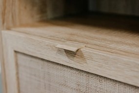 Skrinka 2-dverová Bali, dub sonoma/výplet