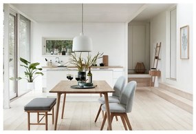 Súprava 2 bielych železných kvetináčov na podstavcoch Hübsch Haggo