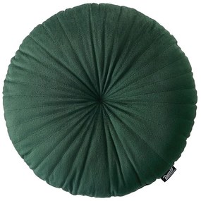 Rustikálny zelený dekoratívny okrúhly vankúš 45 cm