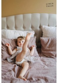 Ružová/hnedá ľanová plachta 180x260 cm Ashes of Roses – Linen Tales