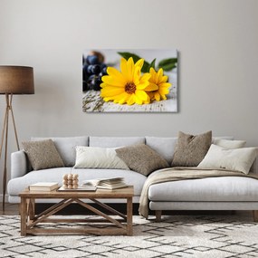 Obraz žltej kvetiny (90x60 cm)