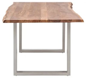 furniture-nabytek.cz - Akátový stříbrný jídelní stůl Bullwer 200x100 cm