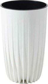 Kvetináč STRIPPED Eco 25x42 cm biely