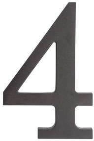 Čierna plastová číslica 4