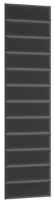 Set 12 čalúnených panelov Quadra 50x240 cm (tmavosivá). Vlastná spoľahlivá doprava až k Vám domov. 1051973