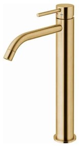 Paffoni - Umývadlová batéria LIGHT EXCLUSIVE v kartáčovanom zlate