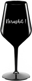 NERUSHIT! - čierny nerozbitný pohár na víno 470 ml