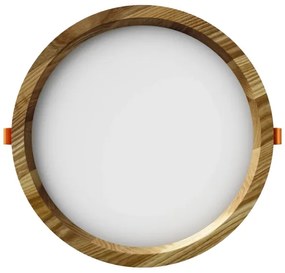 APLED - LED Podhľadové RONDO WOODLINE LED/18W/230V 4000K pr. 26 cm jaseň masív