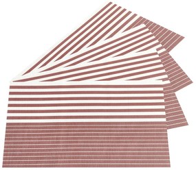 Prestieranie Stripe hnedá, 30 x 45 cm, sada 4 ks