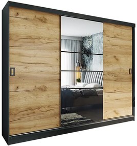 Skriňa Retro 200 6L grafit / dvierka craft