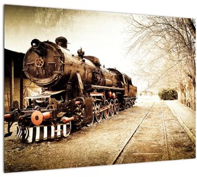 Obraz - Historická lokomotíva (70x50 cm)