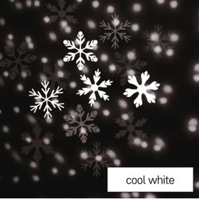 LED Vianočný vonkajší projektor LED/3,6W/230V IP44 studená biela