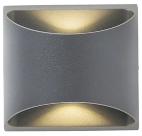 Moderná vonkajšia nástenná lampa tmavosivá vrátane LED 2-svetlo IP54 - Mal