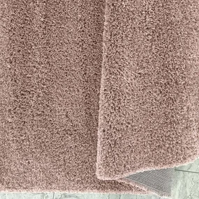 Moderný shaggy koberec v staroružovej farbe Šírka: 80 cm | Dĺžka: 150 cm