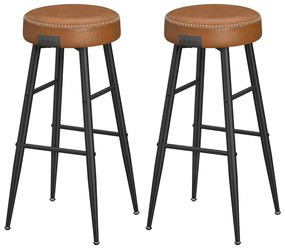 Kolekcia EKHO – Súprava barových stoličiek 2 ks, karamelová hnedá
