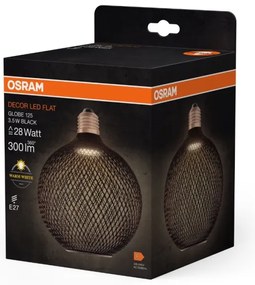 LED Žiarovka DECOR FLAT G125 E27/3,5W/230V 2700K čierna - Osram