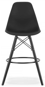 LAMAL Pub škandinávska barová stolička - čierna