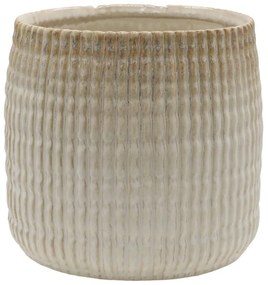 Latté obal na kvetináč s vrúbkovaným vzorom Gaston - Ø 19*17 cm