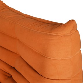 Dizajnové kreslo Nua zamat oranžové