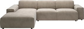 XXXLutz ROHOVÁ SEDAČKA, textil, taupe Livetastic - Sedačky - 001581035507