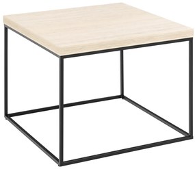 Actona Konferenčný stolík Barossa 60 - béžový mramor / čierna