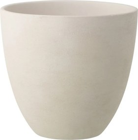 Biely antik keramický obal na kvetináč Larigge L - Ø 30*29 cm